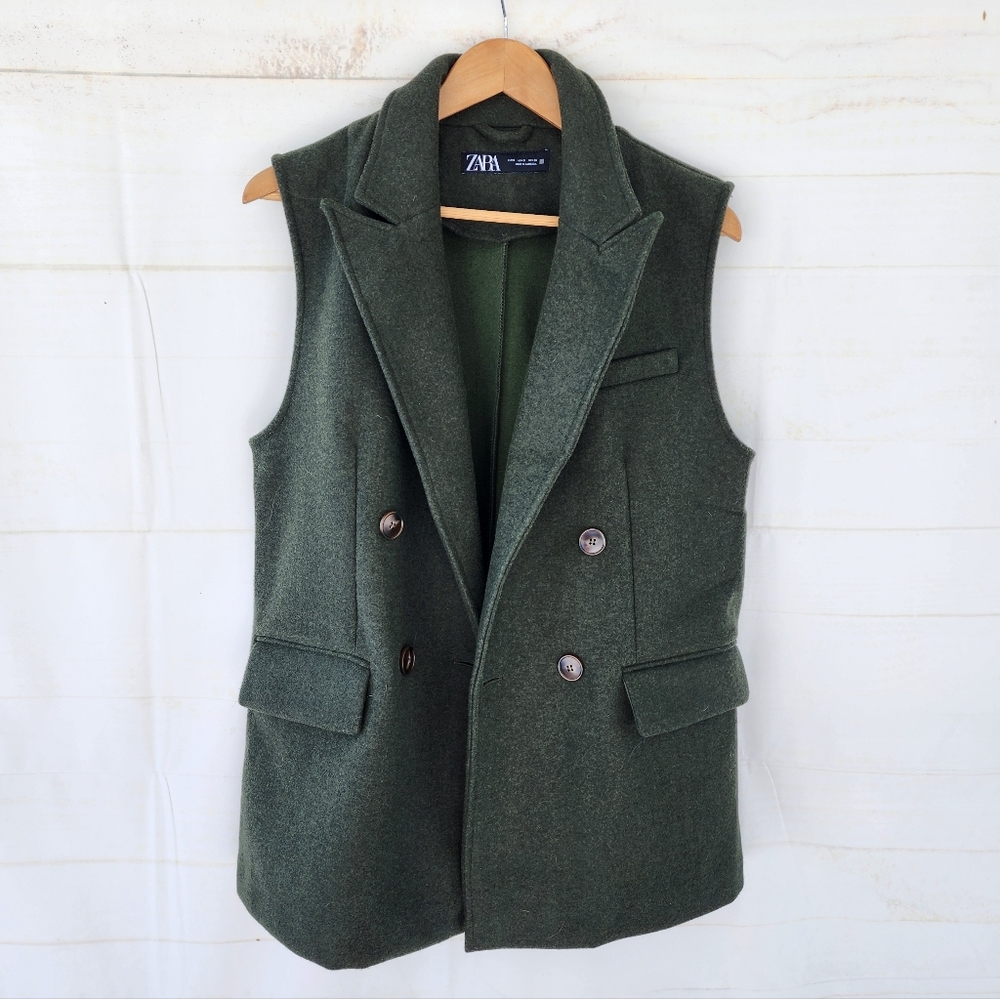 Zara Green Vest